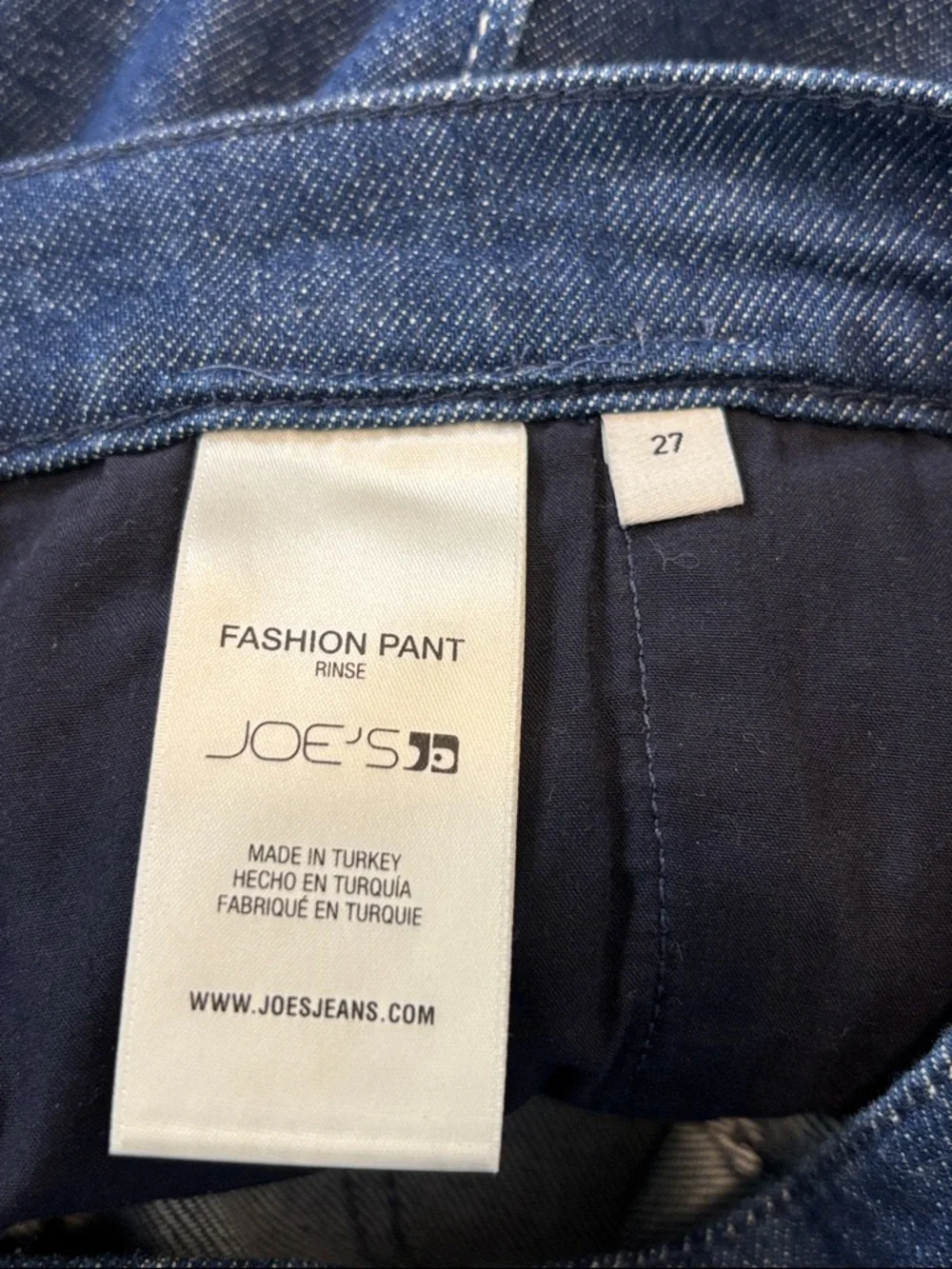 JOE'S JEANS Madison High Rise Wide Leg Jean Trouser size 27